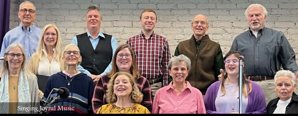 Community choir singing joyful music together